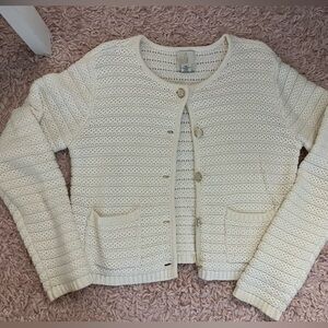 Joie Ivory Knit Cardigan